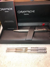 Caran d'Ache Ecridor Bille Avenue Paladium Plated Ballpoint Pen