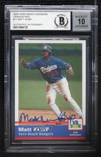 BAS 2005 Grandstand Vero Beach Dodgers Matt Kemp BGS Authentic Auto ow6