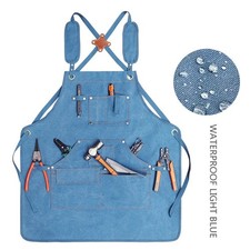 Heavy Duty Waterproof Gardening and Woodworking Apron with Tool Pockets
