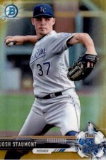 Josh Staumont 2017 Bowman Mini Gold Prospect Chrome Refractor #BCP89 38/50