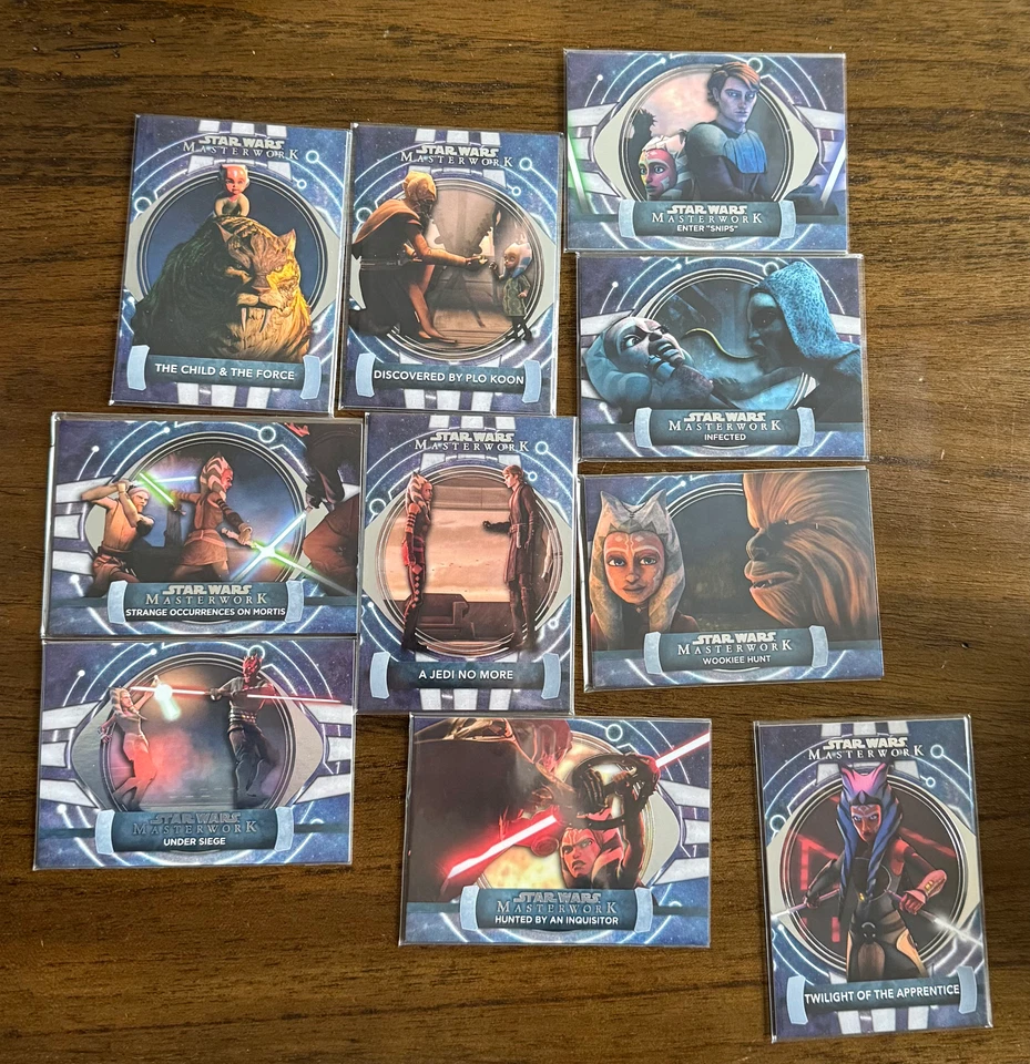 2024 Topps Star Wars Masterwork ✨Journey of Ahsoka Tano✨ Complete Set 1-20 - Image 3 of 4