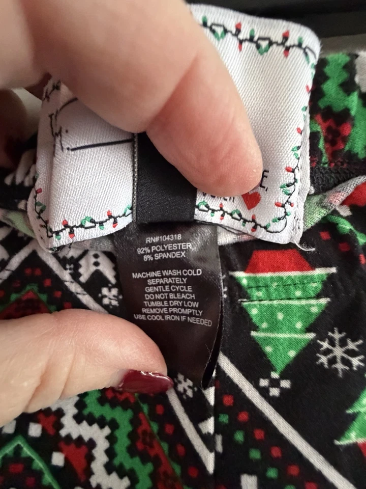 Mujer Mediano Navidad Fiesta Elastizado Suave Cómodo Leggings Pantalones Foto 3 de 4