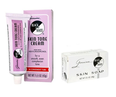 #ad #ad BLACK AND WHITE Skin Soap 3 1 2 oz Skin Tone Cream 1.5oz Set $24.00