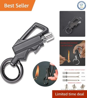 Ultimate Flint Fire Starter Keychain Lighter with Bottle Opener - Waterproof