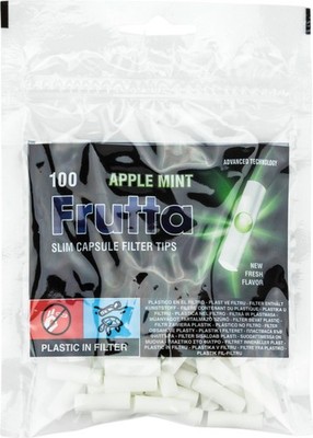 Frutta Click Kapselfilter Zigarettenfilter 6mm Apple Mint Inhalt 5 x 100 Filter