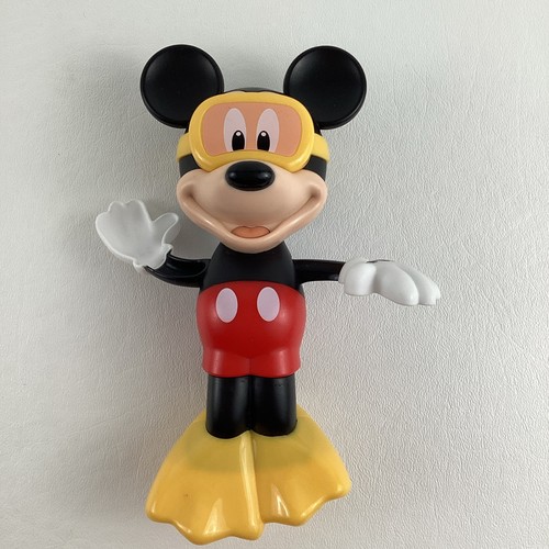 Disney Junior Mickey Mouse Clubhouse Figure Water Swimmer Pool Bath Wind Up Toy