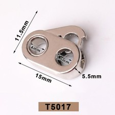 10Pcs Spring Stopper Buckle Double Hole Cloth...