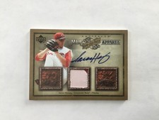 2006 Upper Deck Artifacts Apparel Araron Harang  Auto Patch /10 (AU, MEM)