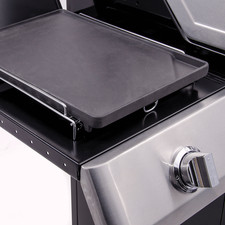 Char-Broil Gussgrillplatte Grill BBQ Zubehör Aufsatz Seitenbrenner Bratplatte