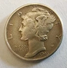 Circulated 1945 S San Francisco Mercury Dime Winged Liberty