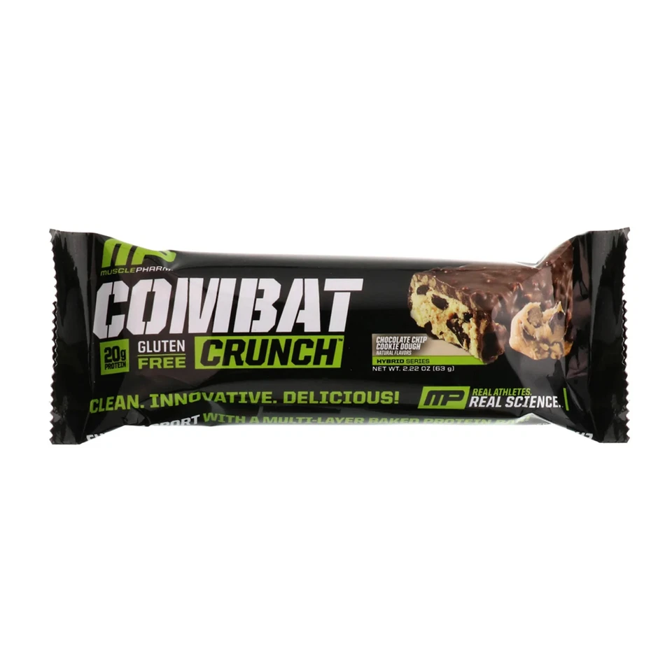 Combat Sport Bar™, masa para galletas con chispas de chocolate, 12 barras, 2,01 oz (57 g) cada una Foto 4 de 4