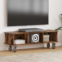 Tv-St?Nder 100 X 35 X 35 Cm R?Uchereiche Holzwerkstoff