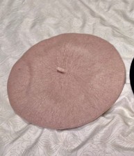 Made in France Beige Wool Blend Beret Hat One...