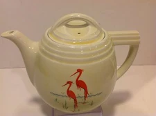 Flamingo Coffee Pot Drip-o-lator Hall Enterprise Aluminum Co. Vintage 30's 40's