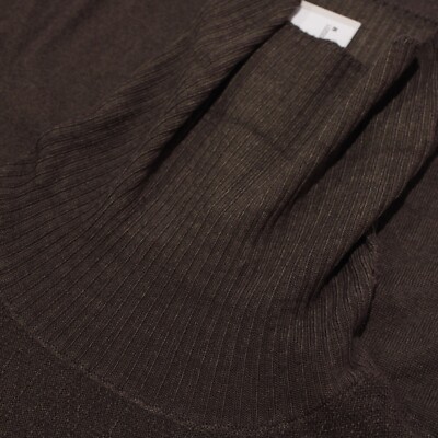 Zanella NWT Turtleneck Pullover Sweater Size M US In Tonal Brown 100% Wool
