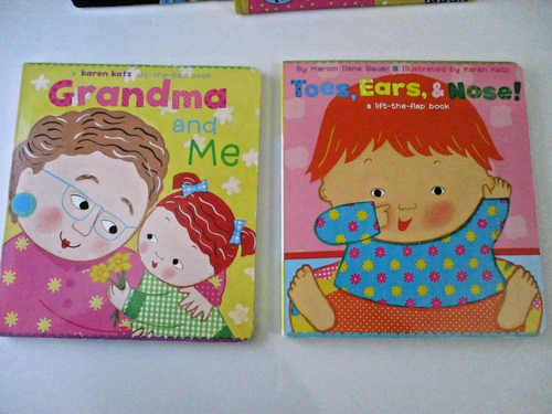 Lot of 7 Karen Katz Baby Board Books - Lift-the-Flap & Touch-and-Feel - Picture 2 of 7