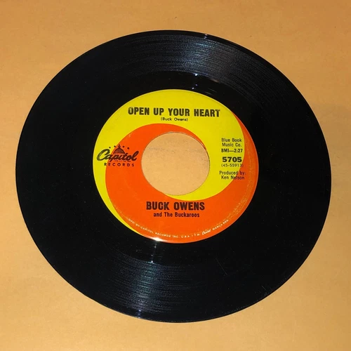 Buck Owens No More Me And You Open Up Your Heart 45 rpm Record Vintage Vinyl 7"