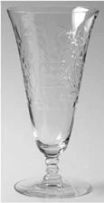 Iced Tea Etched Cut Floral Glass  515-5 by SENECA