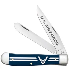 Case Cutlery United States Air Force Trapper Blue Folding Pocket Knife 32413