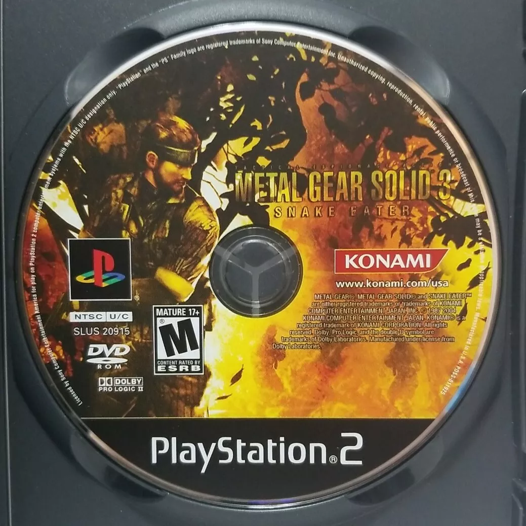  Metal Gear Solid 3 Snake Eater - PlayStation 2