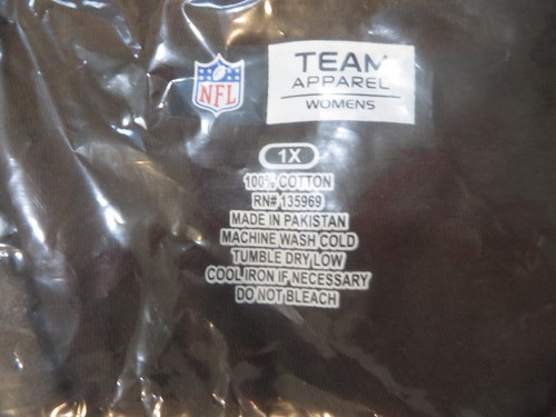 NFL Majestic Cleveland Browns Woman's T-Shirt 1X NWT - Picture 5 of 7