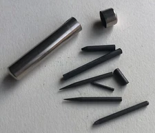 Vintage Lead Holder Mechanical Pencil Compass Drafting Metal Tube