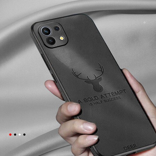For iPhone 16 15 14 Pro Max 12 11 13 X Elk Deer Leather Silicone Soft Case Cover - Picture 10 of 18