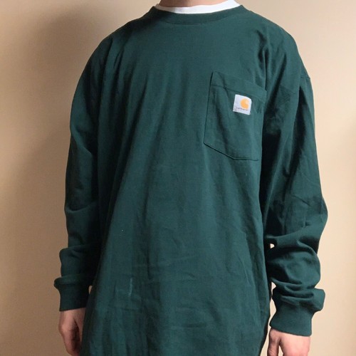 Carhartt Forest Green Longsleeve Pocket 