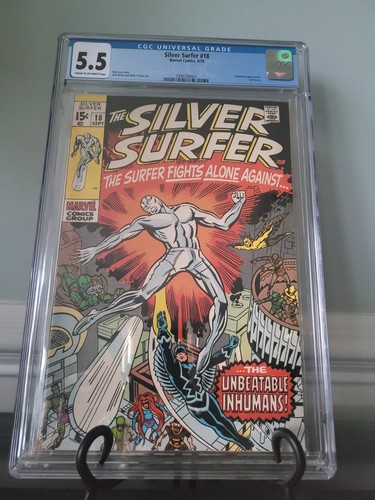 Silver Surfer #18 CGC 5.5 Marvel Inhumans appearance Last issue