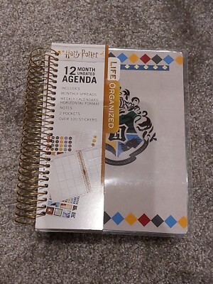 Harry Potter Organizer 12 Monate Tagebuch Kalender Aufkleber Filofax NEU