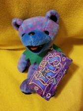 Liquid Blue Grateful Dead Bean Bag Bear Iris NEW