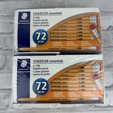 Staedtler Essentials #2 Pencils No. 2 Graphite Pencils 72pc Set of 2 New