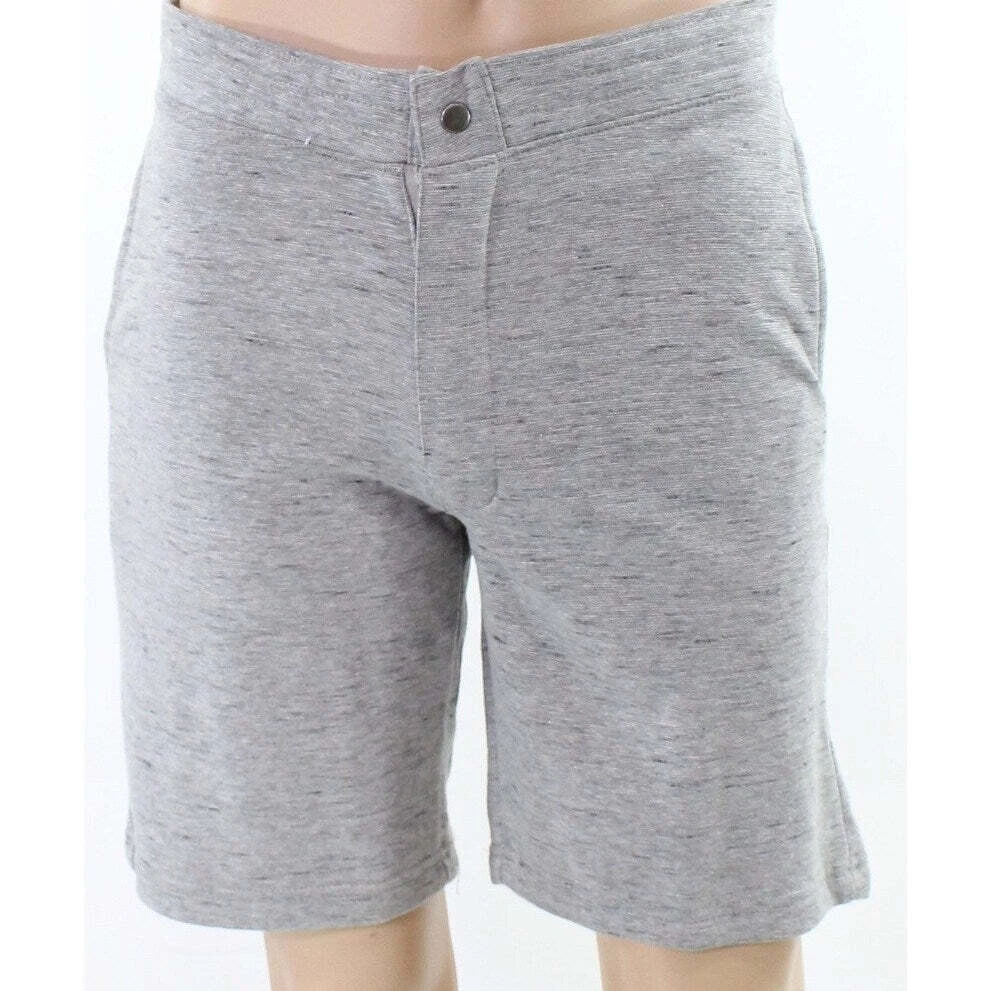 Weatherproof Mens Knit High Rise Shorts, Light Grey, Size Small