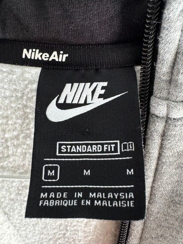 Nike Sweater Kids Medium Gray Black Zip Up Hoodie Sweatshirt - Picture 2 of 6