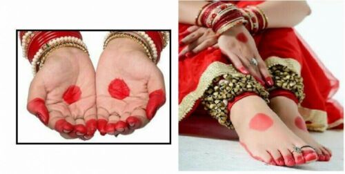 Colorante rosso brillante indiano alta per donna mani e piedi/colore palmo senza sostanze chimiche - Foto 2 di 2