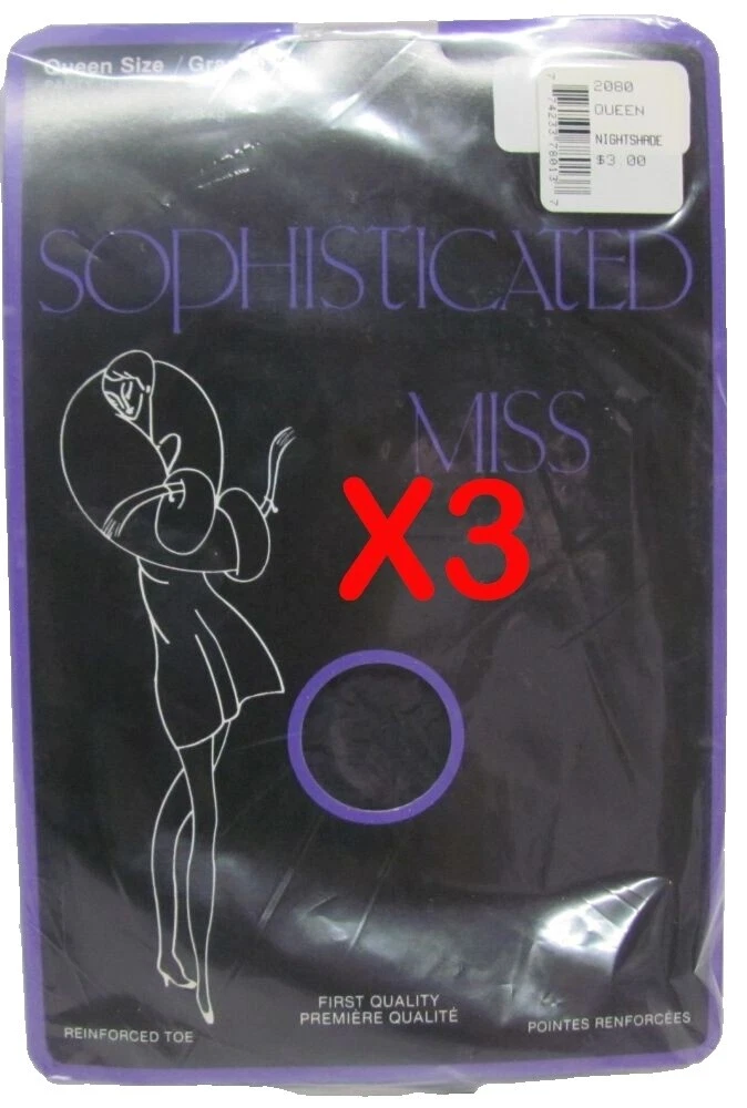 Nylon Negro 1960s Vintage Pantimedias y medias para Mujeres