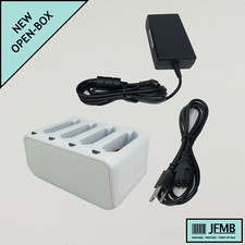 NEW MC40, MC40N0, SACMC40XX-4000HC Motorola Zebra 4-Port Battery Charger White