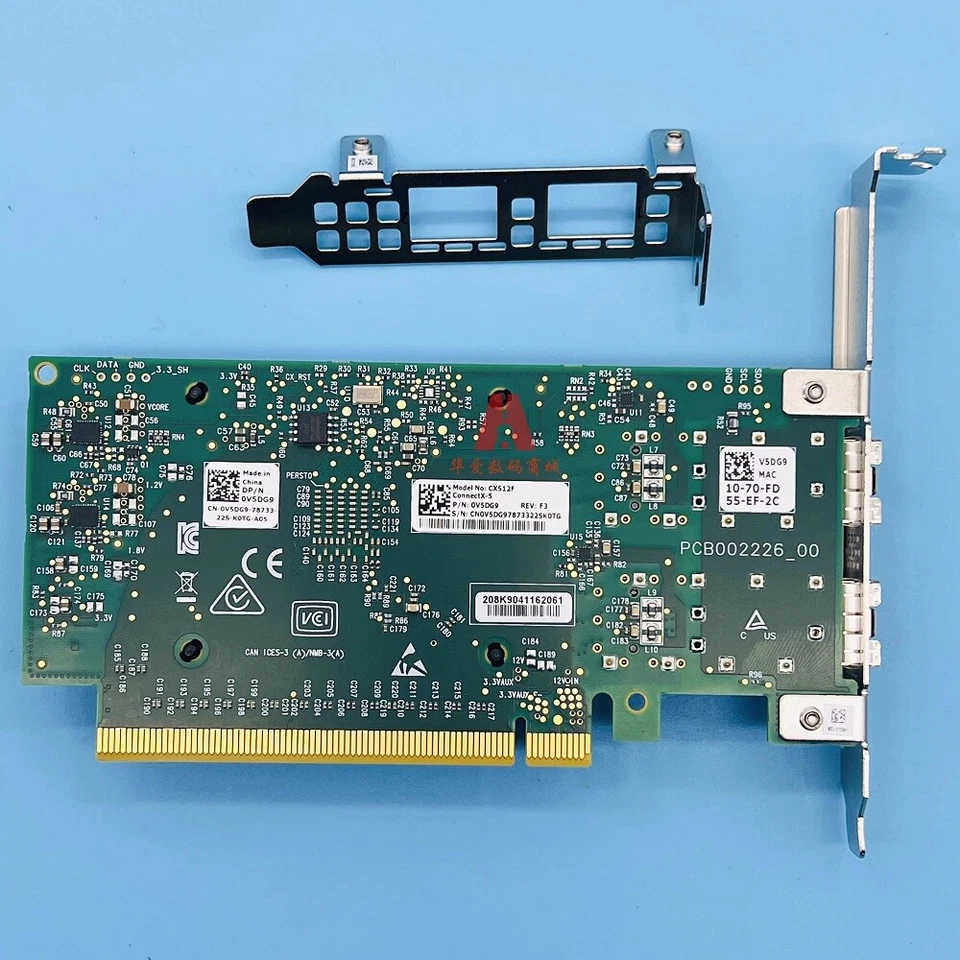 Dell Mellanox CX512F CONNECT X-5 Dual Port 25GbE SFP28 Network Adapter V5DG9 - Image 4 of 4