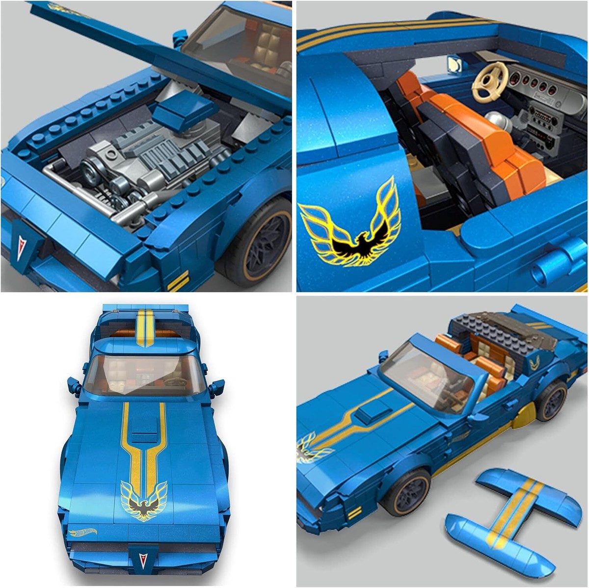 MATTEL MEGA Hot wheels '77 Pontiac Firebird 843 pieces 1