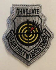 USAF Weapons School Graduate Color Patch, Air Force, Flight Suit, WIC, USAFWS