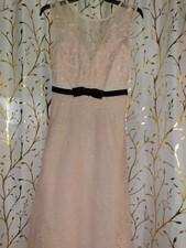 FASHIONNOVA size small (blush color FULL OF WONDER TULIE GOWN)