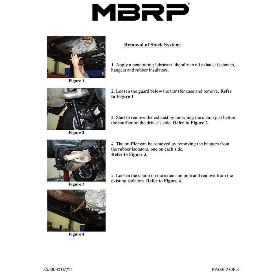 Escape trasero MBRP S5530AL acero gato para Jeep Wrangler JK Unlimited 12-18 3,6 L V6 Foto 4 de 4