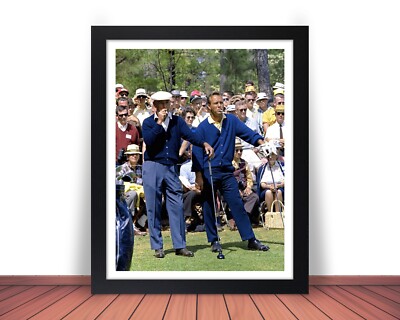 Framed BEN HOGAN & ARNOLD PALMER Golf Photo Picture 1966 MASTERS 8x10/11x14 (W2)