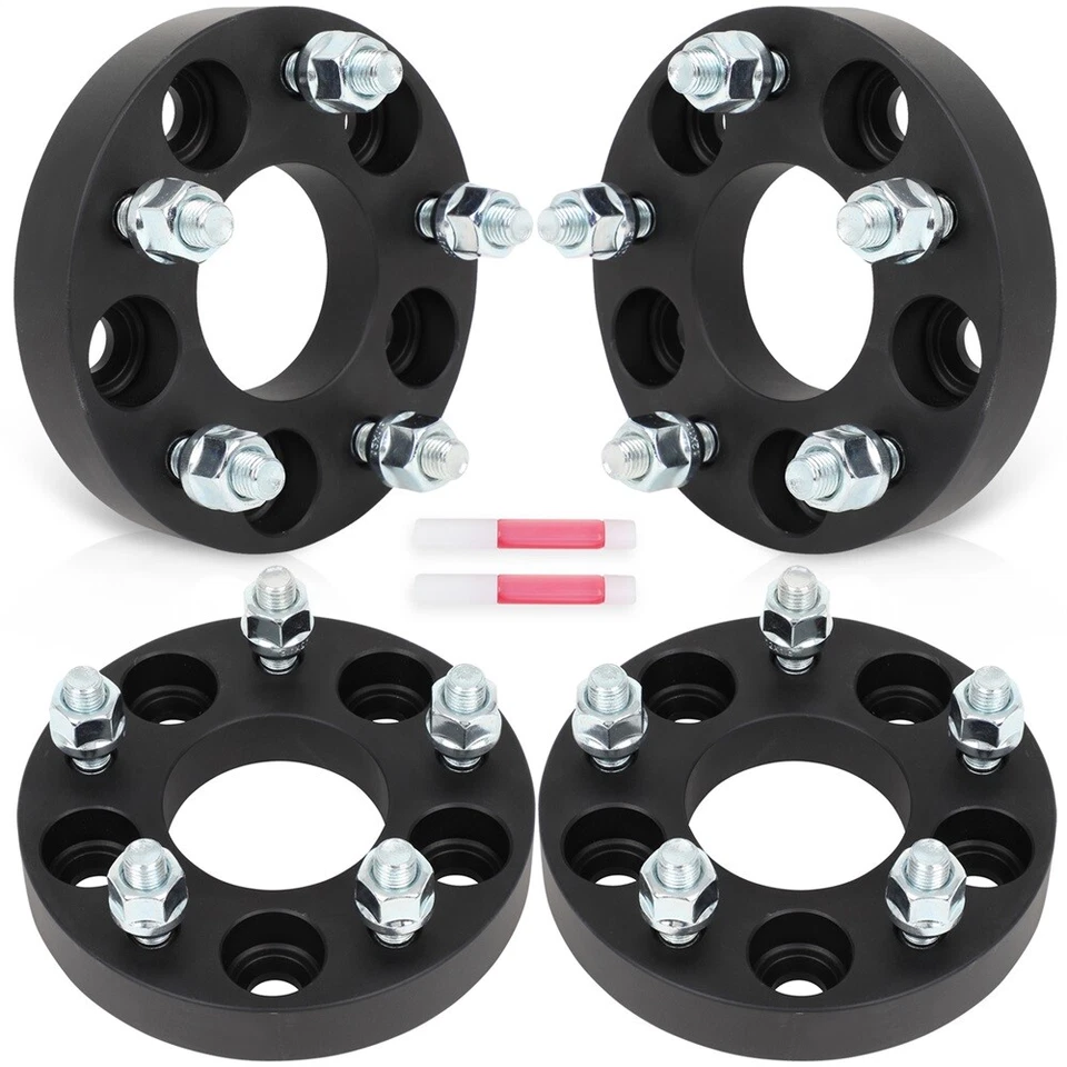 4Pcs 1" 5x110 to 5x114.3 Wheel Adapters 12x1.5 For Pontiac Solstice 2006-2009 Foto 2 de 4