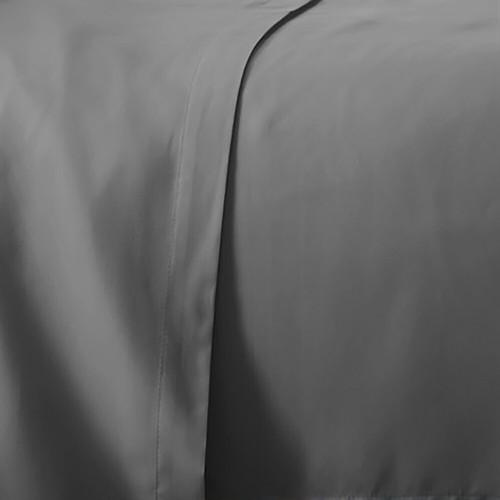 Plazatex Luxurious Ultra Soft 100% Cotton Solid Color Sheet Set Silver Gray - 第 4/20 張圖片