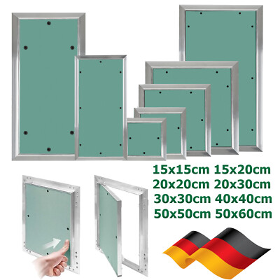 Revisionstüre Wartungsklappe Revisionsklappe GK-Einlage Gipskarton Aluminium DHL