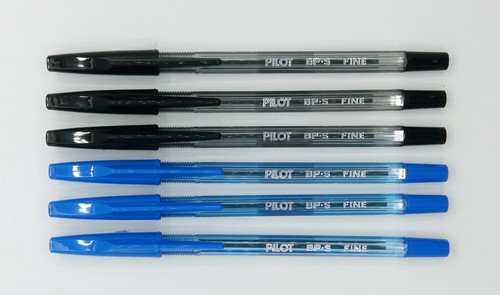 Pilot BP-S Penna A Sfera F (0.3 Mm) - Inchiostro Blu - Canna Trasparente - 1 Pezzo - Scrittura Precisissima - 2