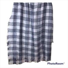 Black/Gray Woven Blanket Scarf/Shawl