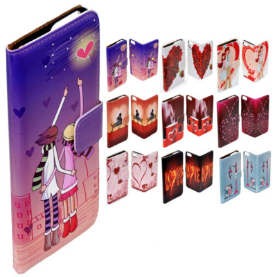 For OPPO Series - Valentine Love Theme Print Wallet Mobile Phone Case Cover #1