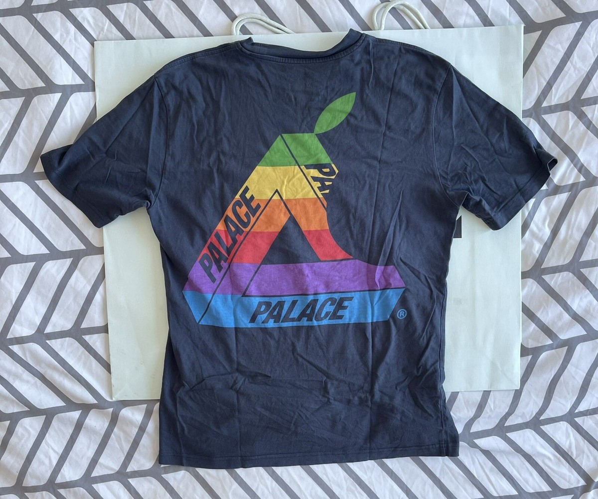 Palace Apple T Shirt Navy Sz M 100 % Authentic | eBay 